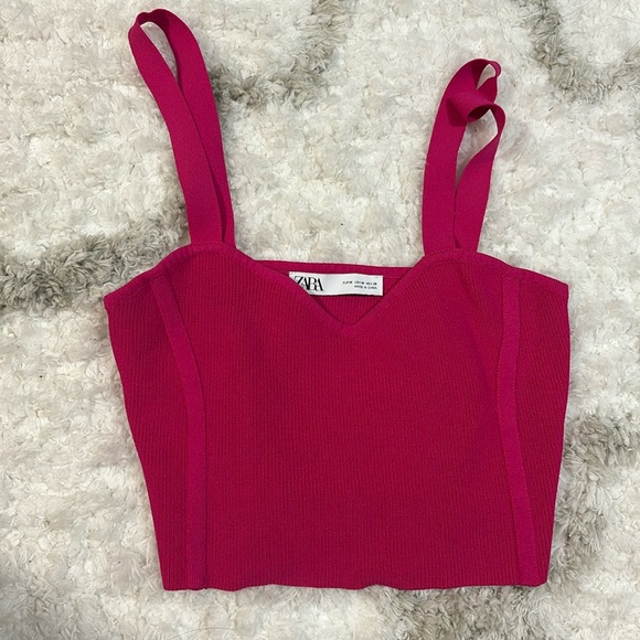 pink tank top from Zara size M - Picture 1 of 1